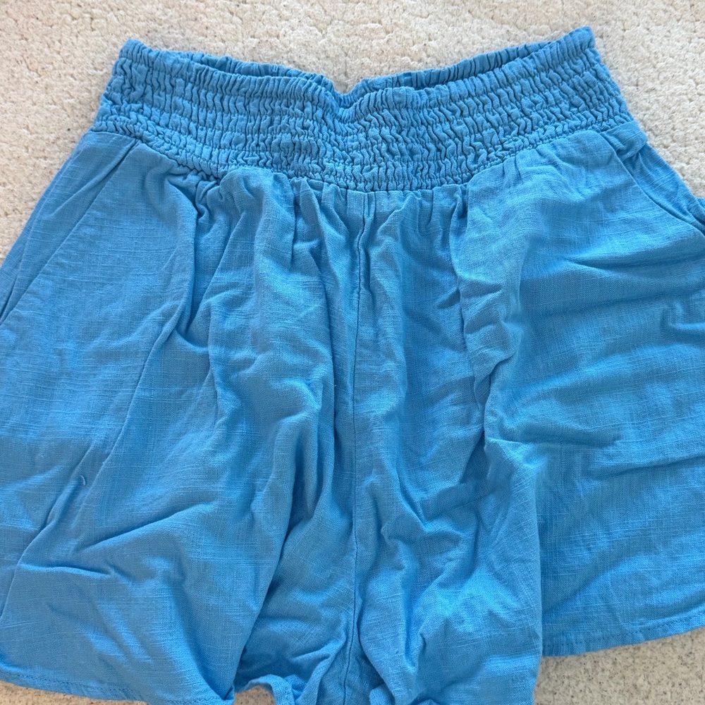 Wild Fable High Waist Blue Women's Shorts